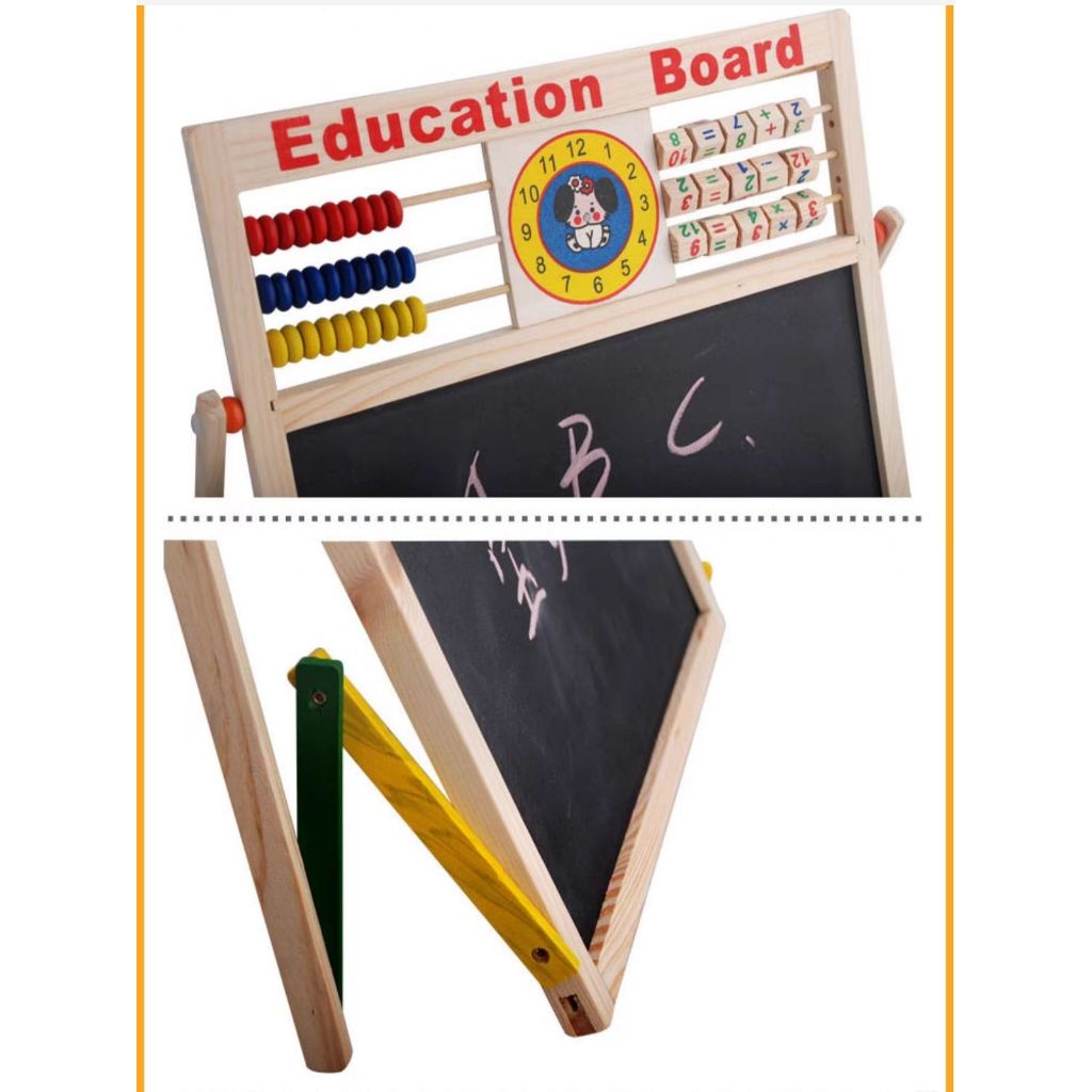 

Zen057- Papan Tuli Education Magnet Board Magnet 2 Ii 2In1 Bear/White N Bla Board