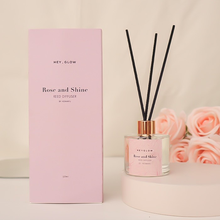 Kemayu - Rose & Shine-Ni Reed Diffuser Hey, Glow X Kemayu Exclusive