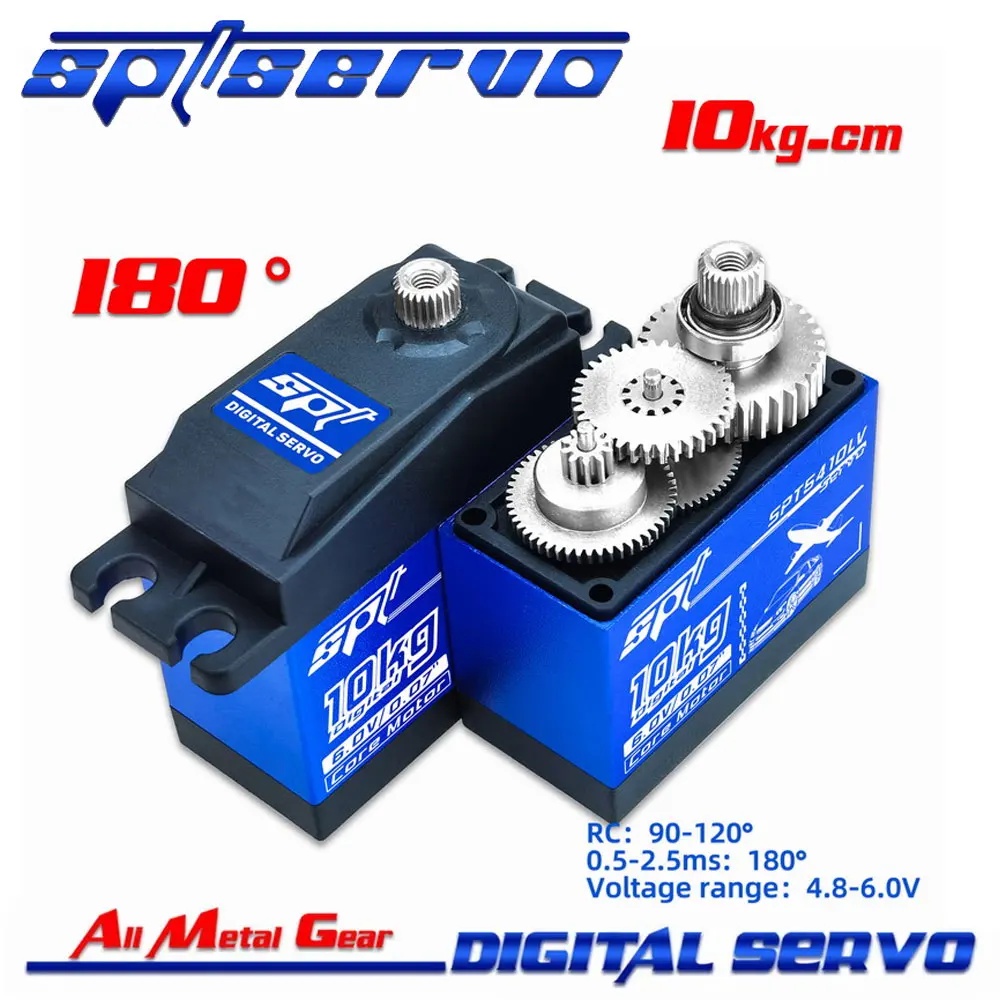 SPT Servo SPT5410LV 10KG High-torque Metal Gear High-speed Digital Steering Gear Servo For RC
