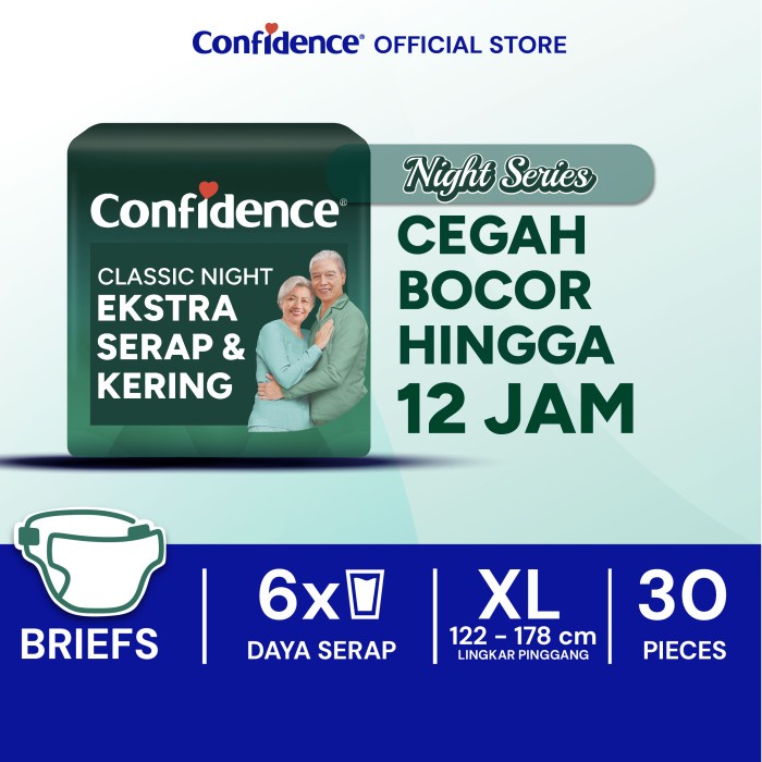 Confidence Popok Dewasa Classic Night XL 30