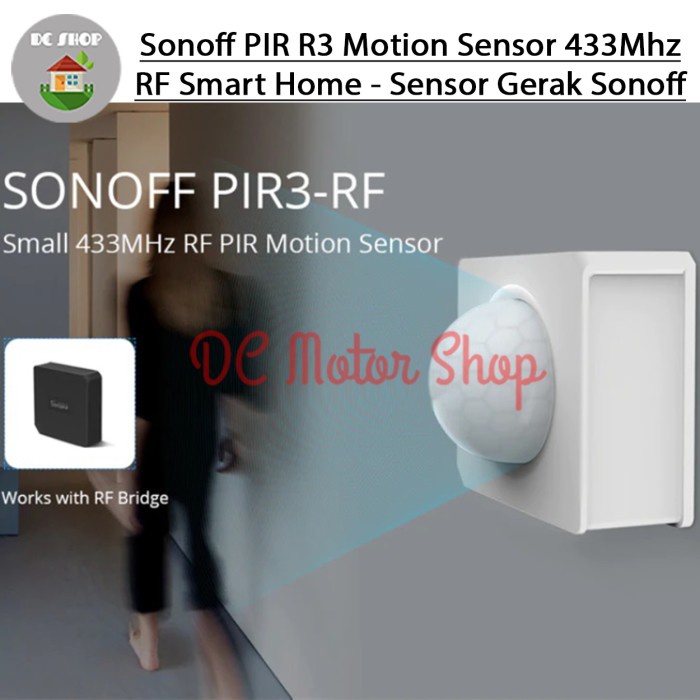 PROMO Sonoff PIR R3 Motion Sensor 433Mhz RF Smart Home - Sensor Gerak Sonoff