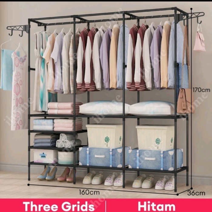 Stand Hanger Rak Baju Besi Gantung Kokoh Berkualitas