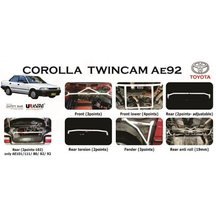 Ultra Racing Corolla Twincam Ae92 Ee90