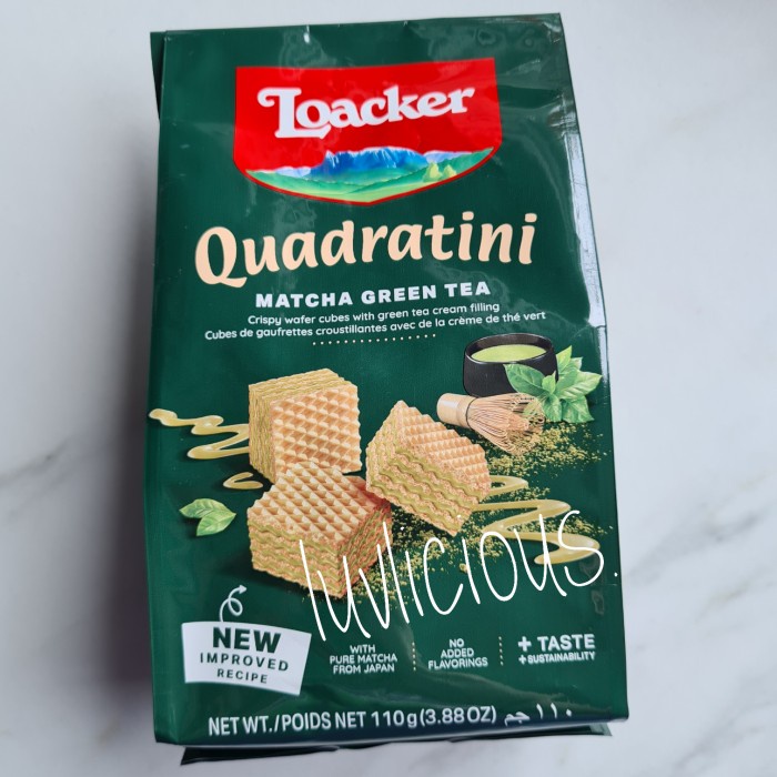

LOACKER QUADRATINI MATCHA GREEN TEA WAFER BISCUIT BISKUIT