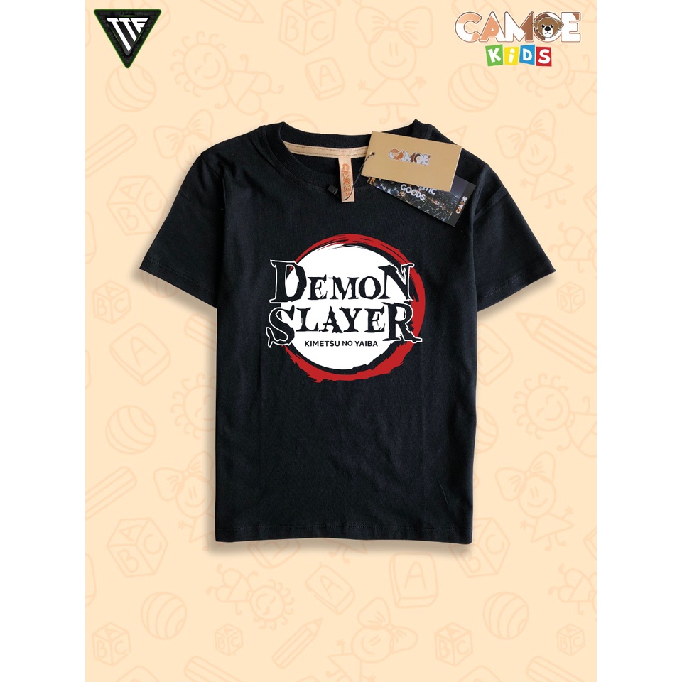 Kaos Anak KIDS Anime Demon Slayer Kimetsu no yaiba Logo
