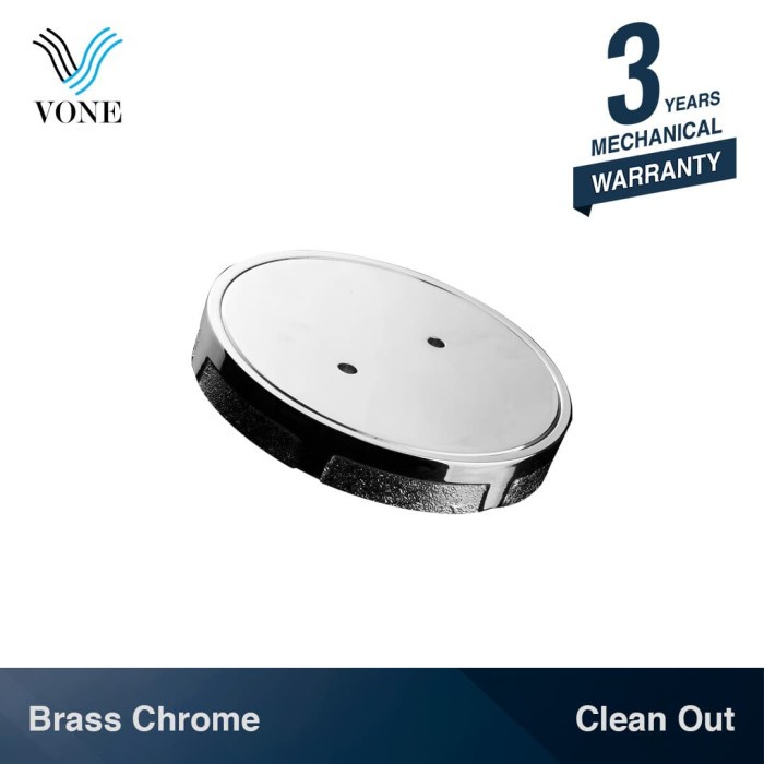 Vone Clean Out 2" 2.5" 3" 4" Inch Tutup Pipa Kontrol Brass Chrome