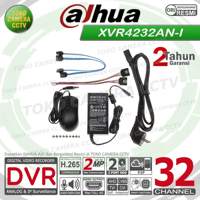 DVR RECORDER CCTV DAHUA 32 ANNEL CCTV DAHUA 32 2MP