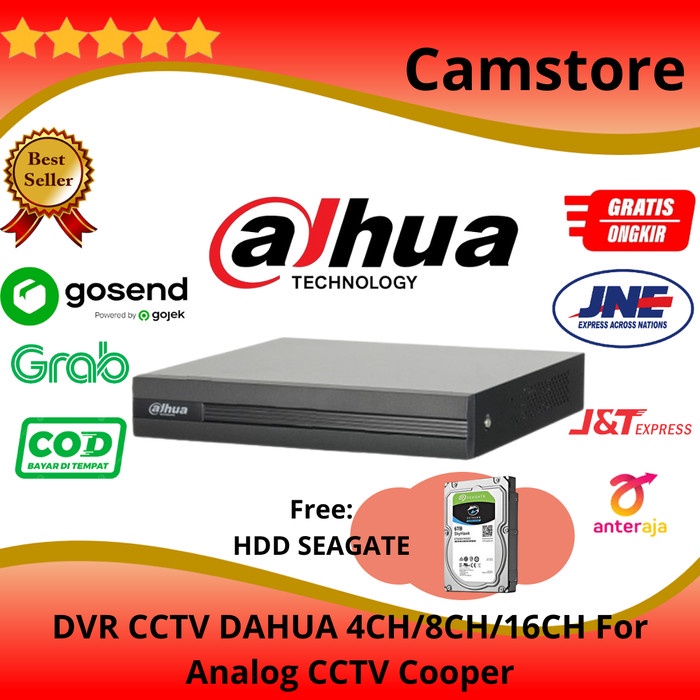 DVR CCTV DAHUA 4annel/8annel/16annel/ DVR+HDD KAMERA CCTV DAHUA
