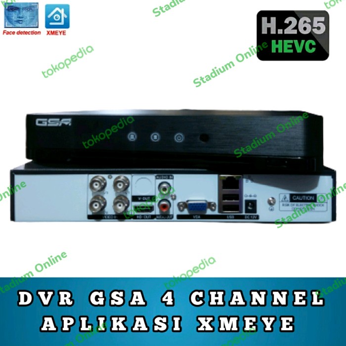 DVR XMEYE SGA 4 / 4 ANNEL H-265+ FULL HD / DVR AHD XMEYE