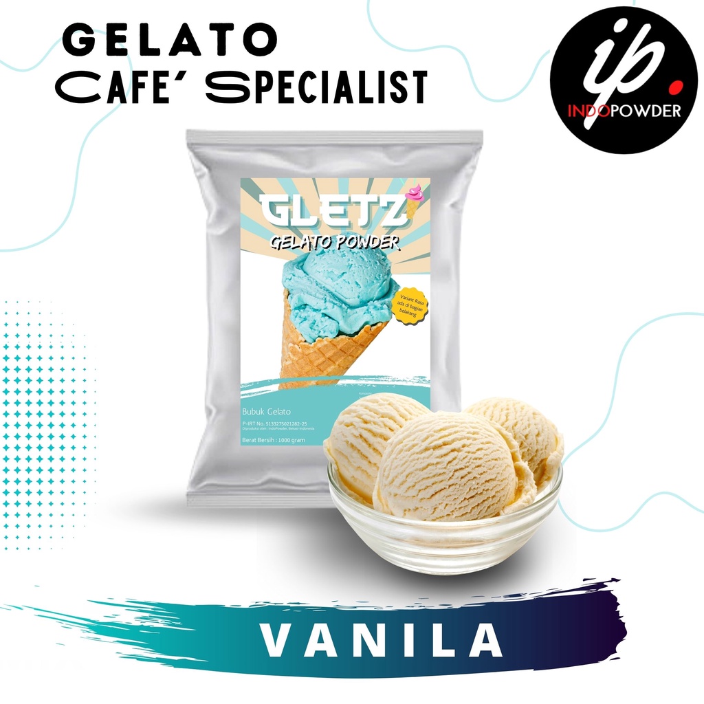 

IP Bogor - Bubuk ICE CREAM GELATO VANILA 1Kg Untuk Cafe, Waralaba dan Resto