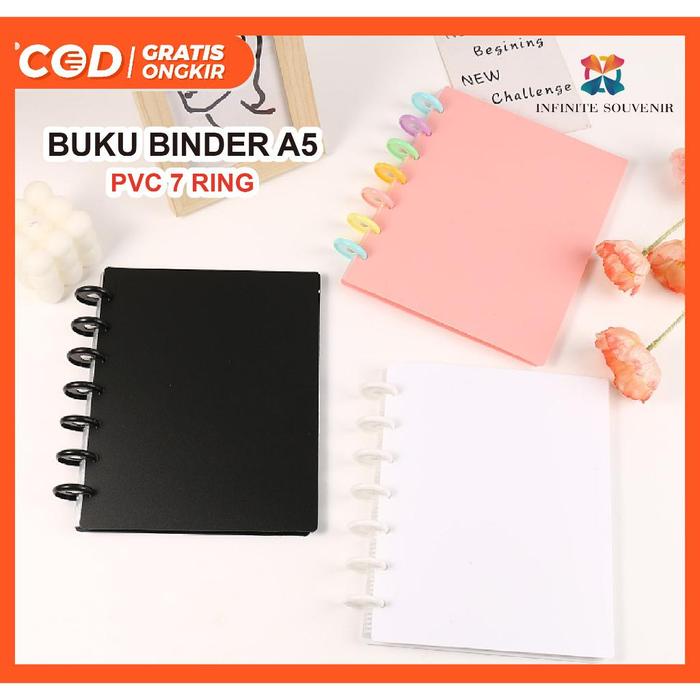 BINDER PVC A5 dan A4 / Buku Binder Cover PVC Waterproof FREE 20 Sleeve 1 Sisi / Muat 80 / 180 Foto