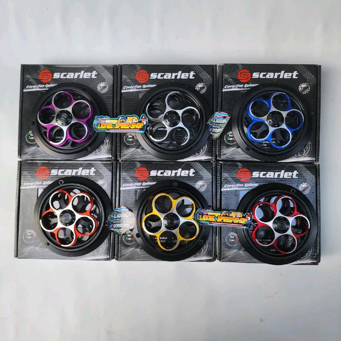 Cover Pelindung Kipas spiner scarlet racing original Radiator Mesin Motor Vespa Sprint Primavera