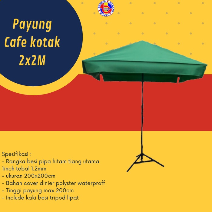 Payung Cafe kotak 2x2m