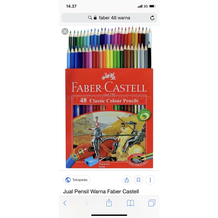 

Faber Castell Pensil Warna 48 W Classic