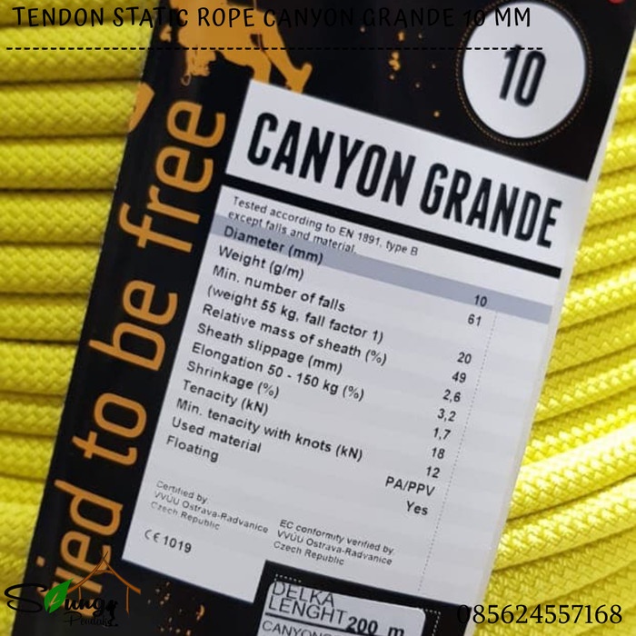 TALI KARMANTEL STATIS TENDON CANYON GRANDE 10 MM / 200 M