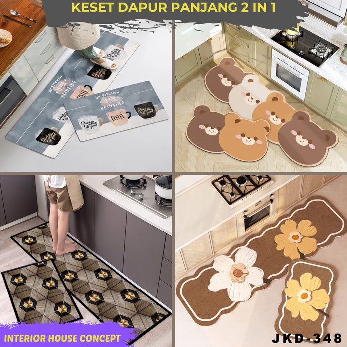 [alfi] - Keset Kaki Dapur Panjang Anti Slip Set Alas Kaki Keset Dapur Anti Slip