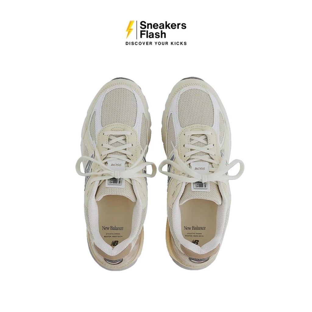 NEW BALANCE 990 V4 Made In Usa Limestone Sepatu Sneakers Pria - U990TE4 - Size 42.5