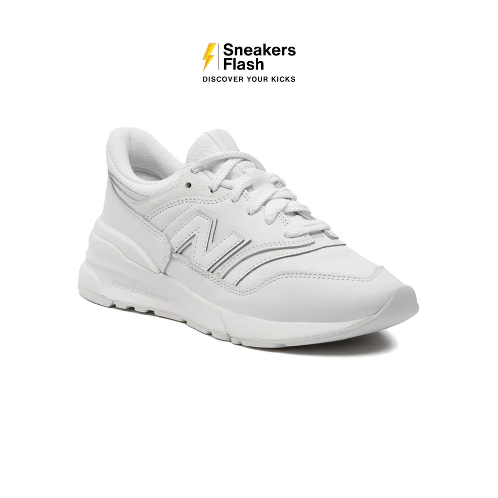 NEW BALANCE 997R Triple White Sepatu Sneakers Unisex - U997RFA - Size 45