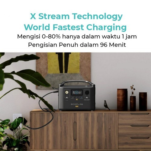 ECOFLOW RIVER 720WH 600W PORTABLE POWER STATION OUTDOOR CAM RV