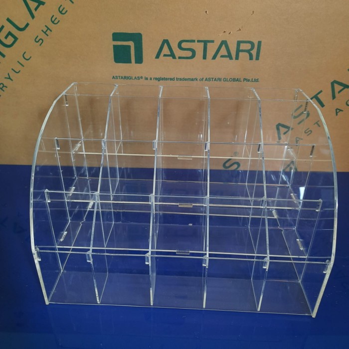 

TERLARIS! Display rak pulpen 4 tingkat/tempat pulpen organizer