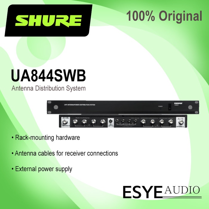 TERLARIS Shure UA844 + SWB Antenna Distribution System