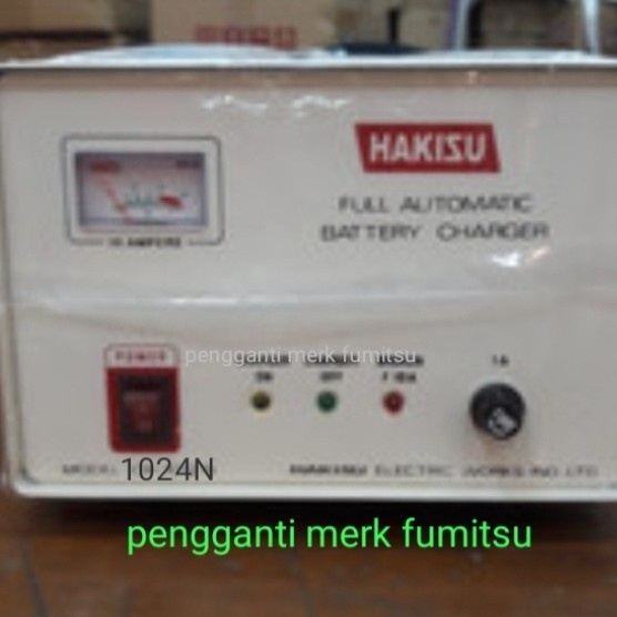 Ready Battery charger accu/aki fulli otomatis FUMITSU 1024 10A 24V