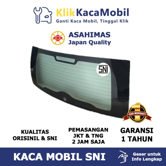 Ready Kaca Belakang Mobil Toyota Hilux Pickup 05-15 - Asahimas