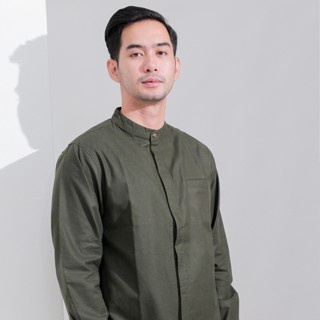 GRATIS ONGKIR ALCAZAR Army by KAUM ADAM - Kemeja koko modern bahan premium