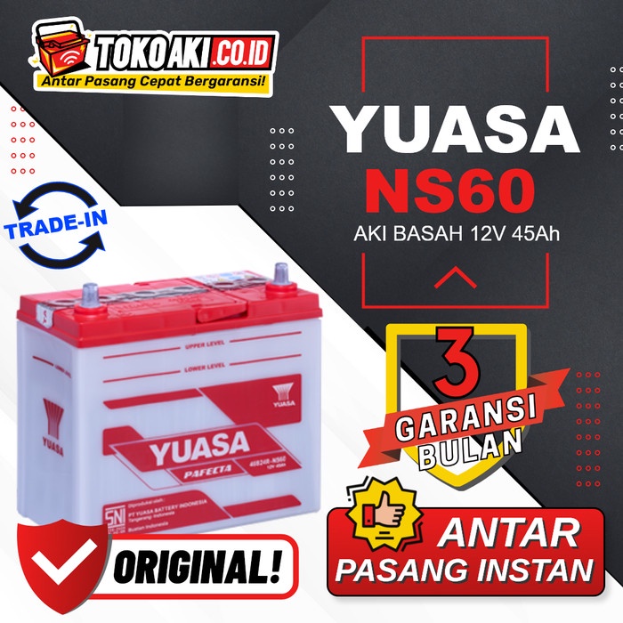 Ready Yuasa Pafecta NS60 - 12V 45Ah