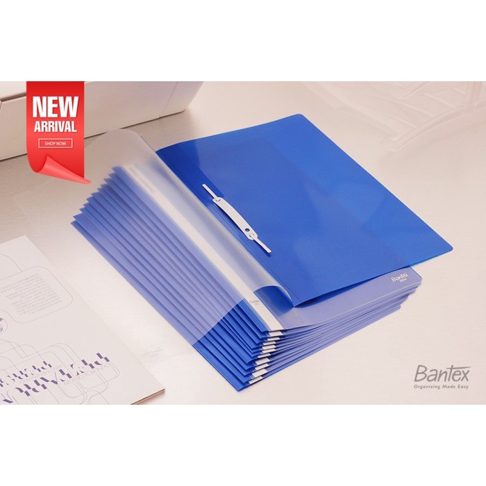 TERBARU 12 pcs Business File F4 Map Plastik Snel Hecter Bantex Cobalt 3224 11 PROMO