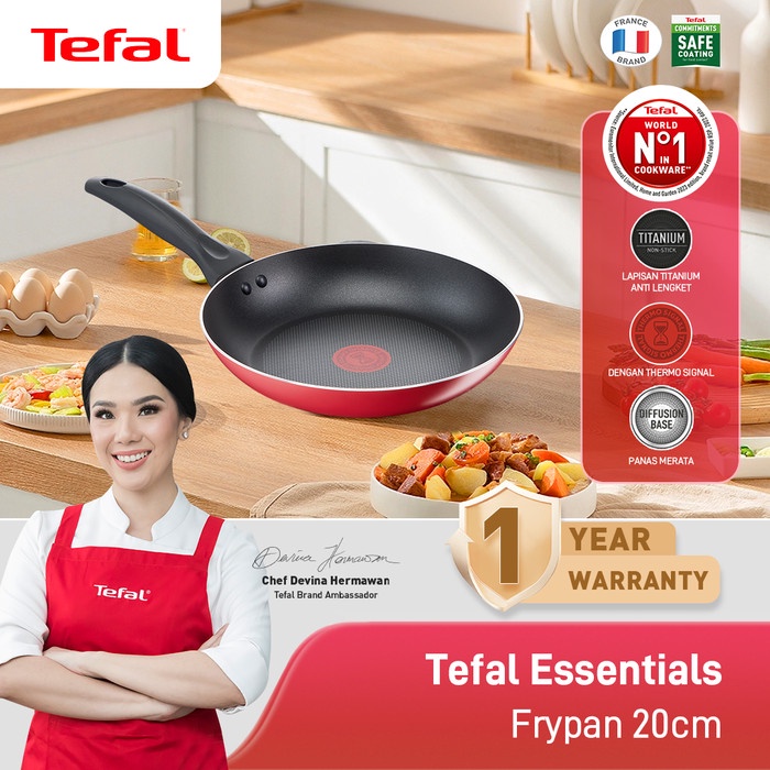 Tefal Tefal Essentials Frypan 20cm Wajan Anti Lengket