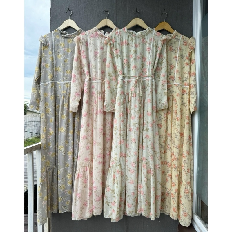 LS - Agatha dress, dress bkk, lafreya dress, gamis putih, white maxi, dress katun bordir, gamis