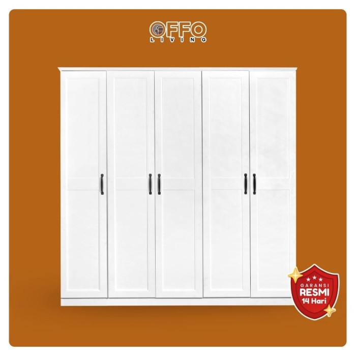 OFFO LIVING - LEMARI PAKAIAN LEMARI BAJU PUTIH - LAVENDER SERIES