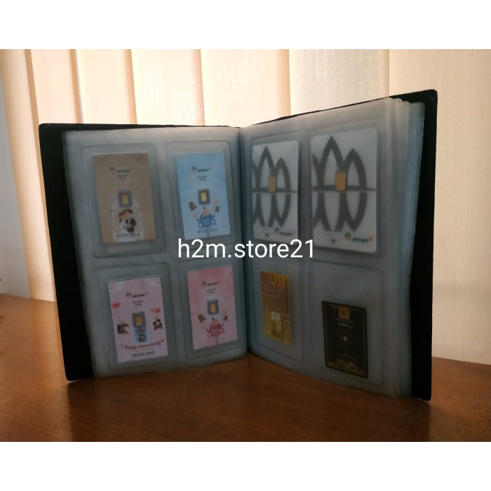 HOT SALE DOMPET ALBUM TEMPAT PENYIMPANAN EMAS ANTAM MINI GOLD/ALBUM LOGAM MULIA
