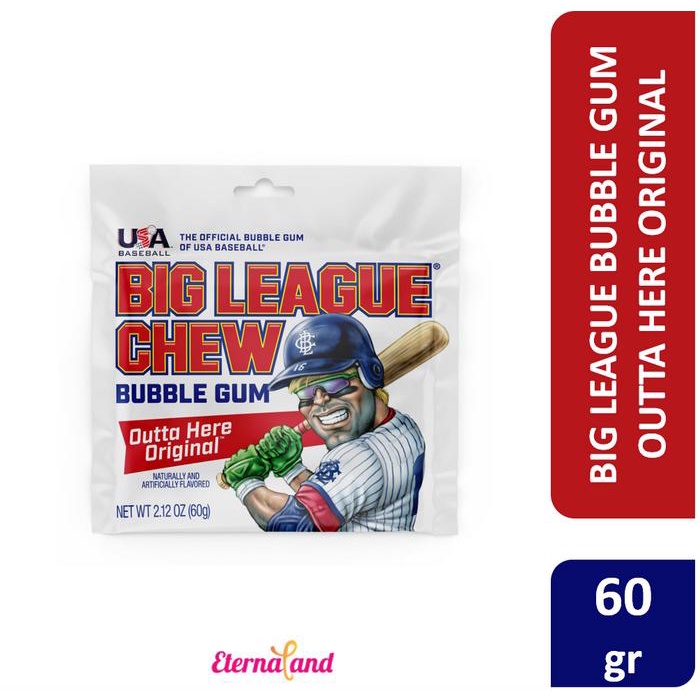 

terbaru !!! big league chew bubble gum - permen karet big league impor usa ready