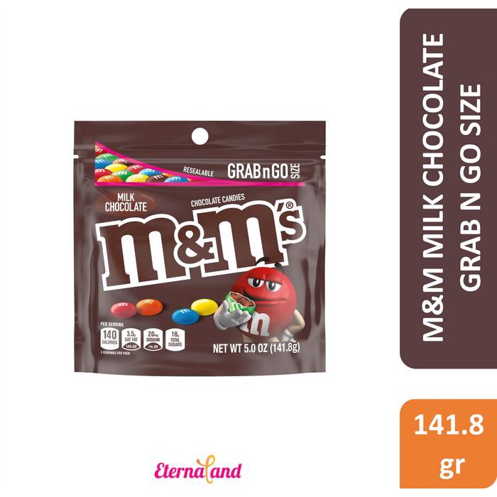 

terbaru !!! m&m chocolate candies grab n go size - cokelat impor usa ready