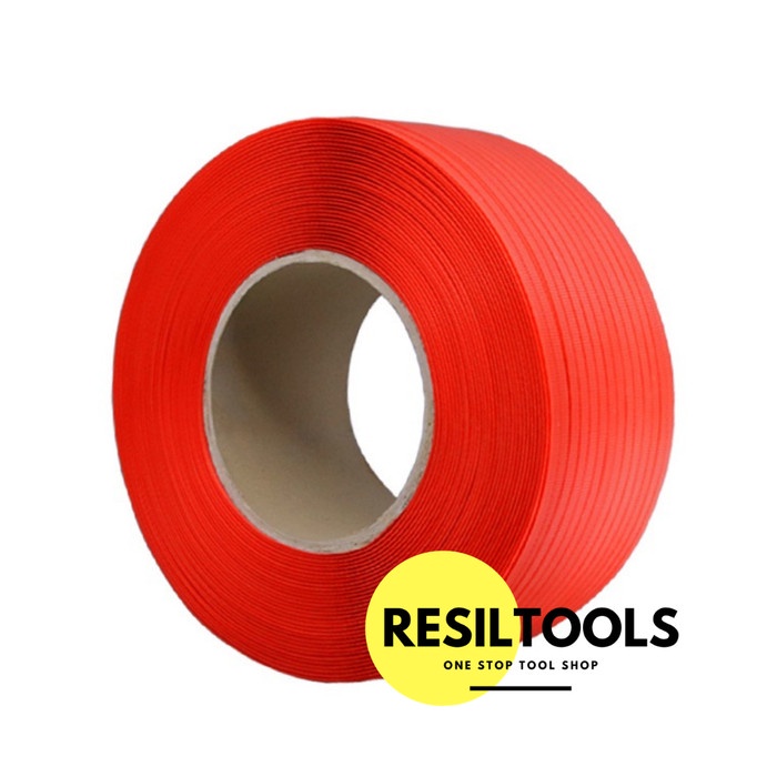 PER-ROLL Tali Strap Plastik Merah 11 mm Pengikat Barang Peti Kardus