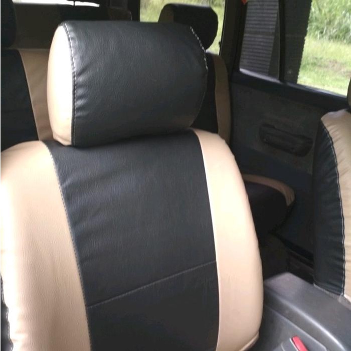 sarung jok mobil kijang Lgx Kapsul grand extra sgx krista 3 baris full set - kulit sintetis Car