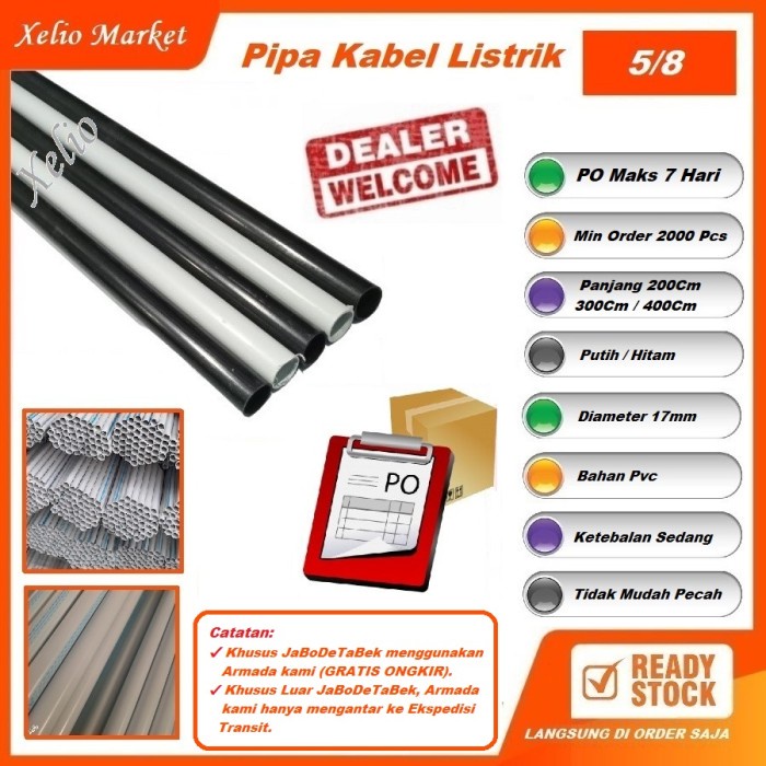 PO Pipa Kabel Listrik 5/8
