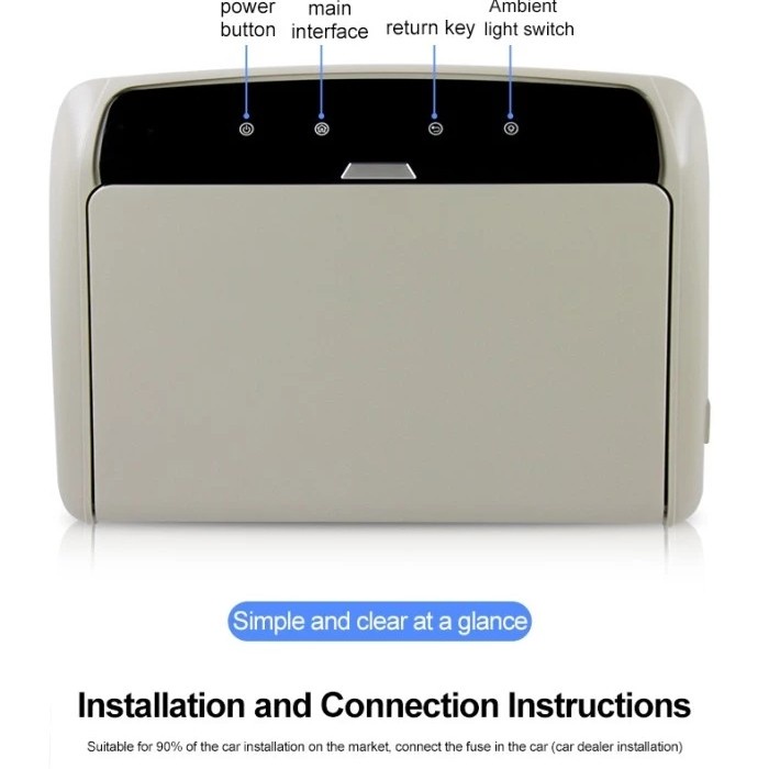 Tv plafon mobil / Roof 13.3" IPS Screen Android System HDMI, USB & MMC