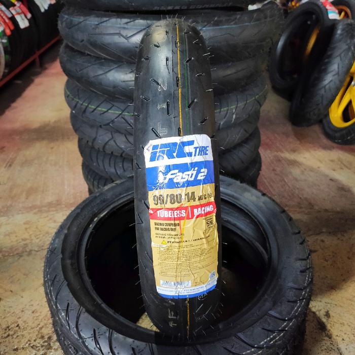 IRC FASTI PRO FASTI 2 90/80-14 80/80-14 Softcompound tubeles Ban balap ban donat ban fasti