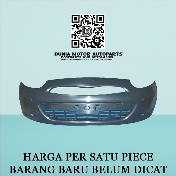 BISA GOSEND BUMPER BEMPER DEPAN NISSAN MARCH 2011 2012 2013 2014 2015 2016 2017 KUALITAS TERBAIK
