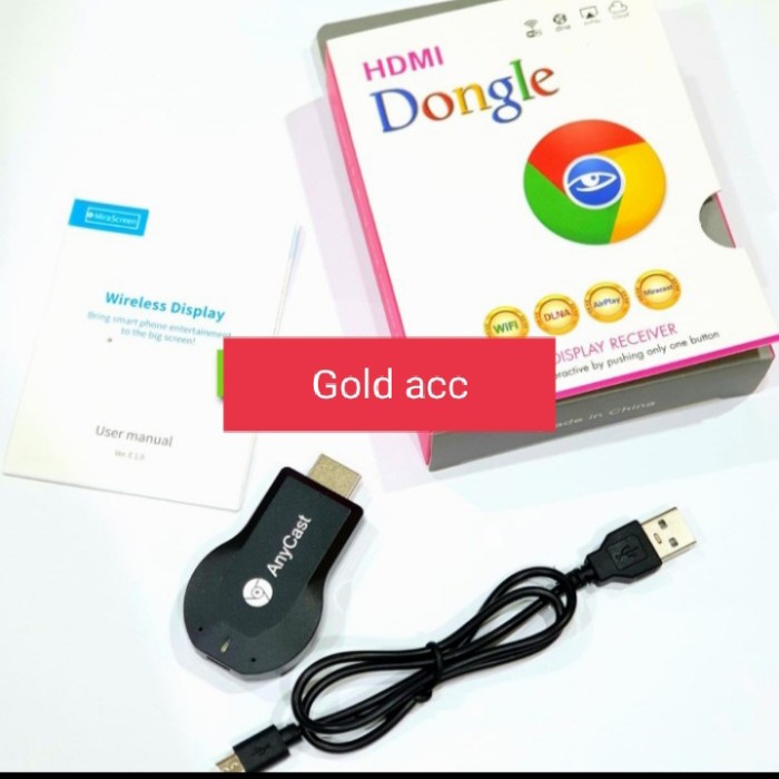 Wireless HDMI Dongle Anycast Bluetooth hp ke TV