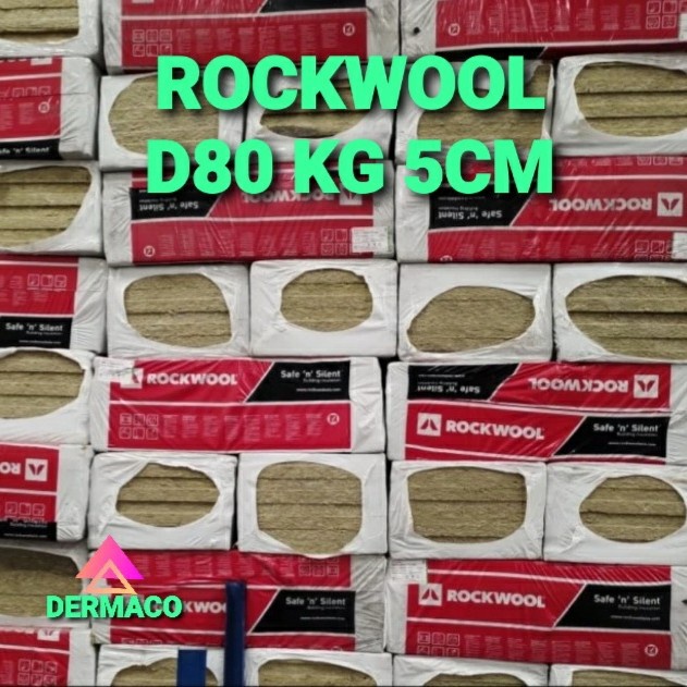 ROCKWOOL D80 KG 5CM / BUSA PEREDAM SUARA ROCKWOOL
