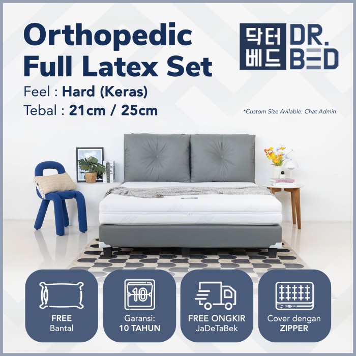 FULLSET KASUR ORTHOPEDIC LATEX DR.BED UK.160X200
