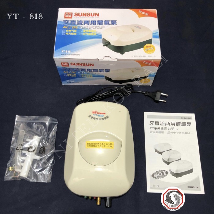 AERATOR SUNSUN YT 818 AC DC UDARA PUMP ACDC