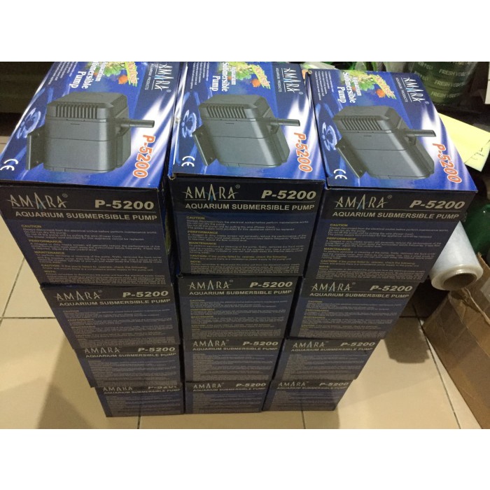 Submersible Pump AMARA P-5200, Pompa Celup Air Hidroponik, Kolam Ikan