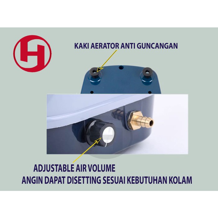 AERATOR ACDC RESUN ACD 30 POMPA UDARA AQUARIUM KOLAM IKAN