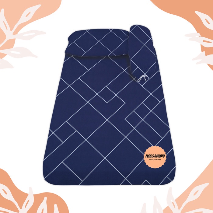 Sprei Sprei 80x200 90x200 100x200 120x200 Sprei sudut karet Sprei Saja - PAJERO NAVY, 80X200X15 teba