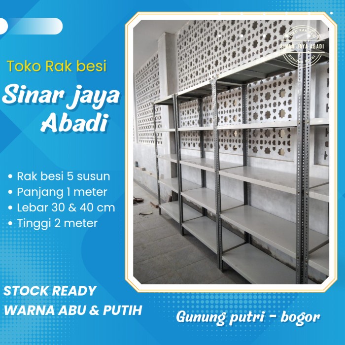 Rak Lemari Besi Siku Lubang Serbaguna